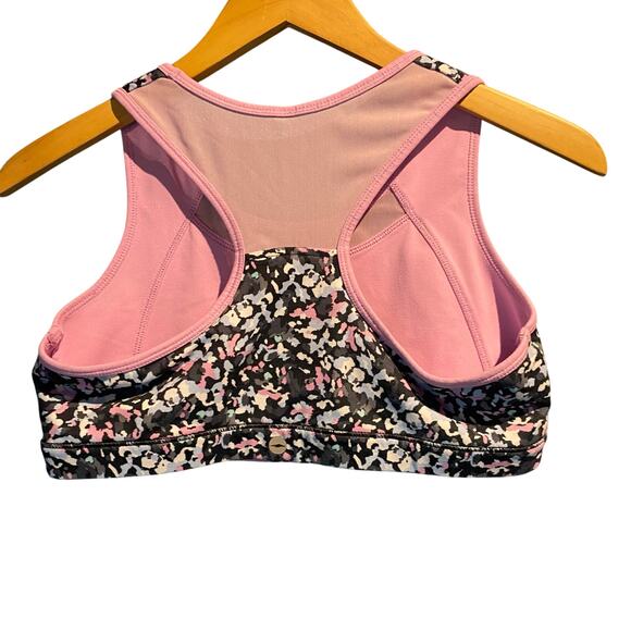 Size large Girls Reversible sports bra top Floral Orchid Gym Workout Yoga - Picture 2 of 6